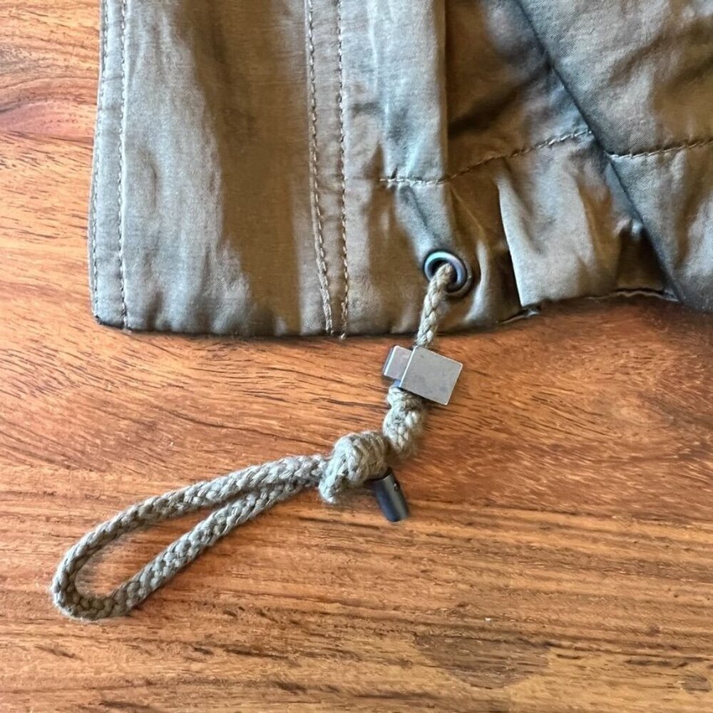 Vince Olive Green Luxe Anorak Festival Jacket sz L - Picture 8 of 15